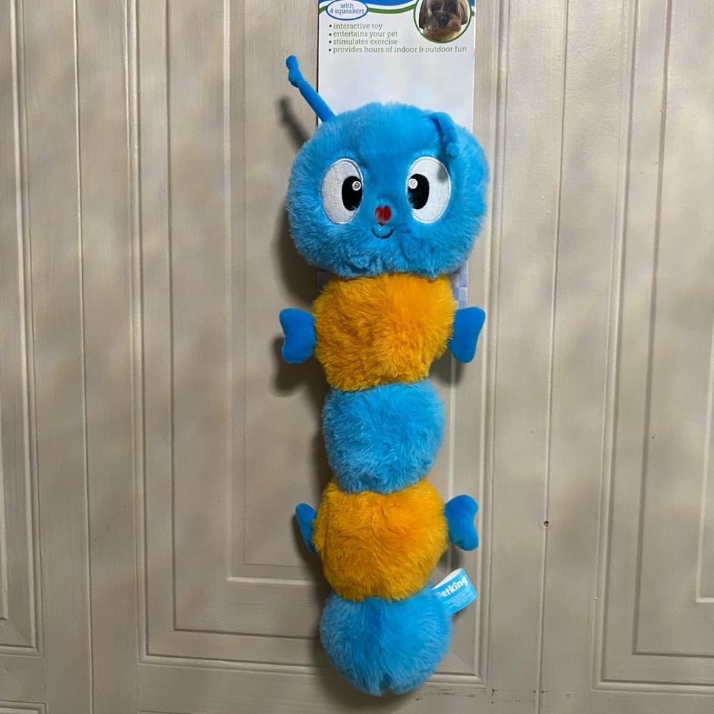 Brand New Petking Caterpillar Dog Toy Squeakers 20” Large Plush - Picture 3 of 4